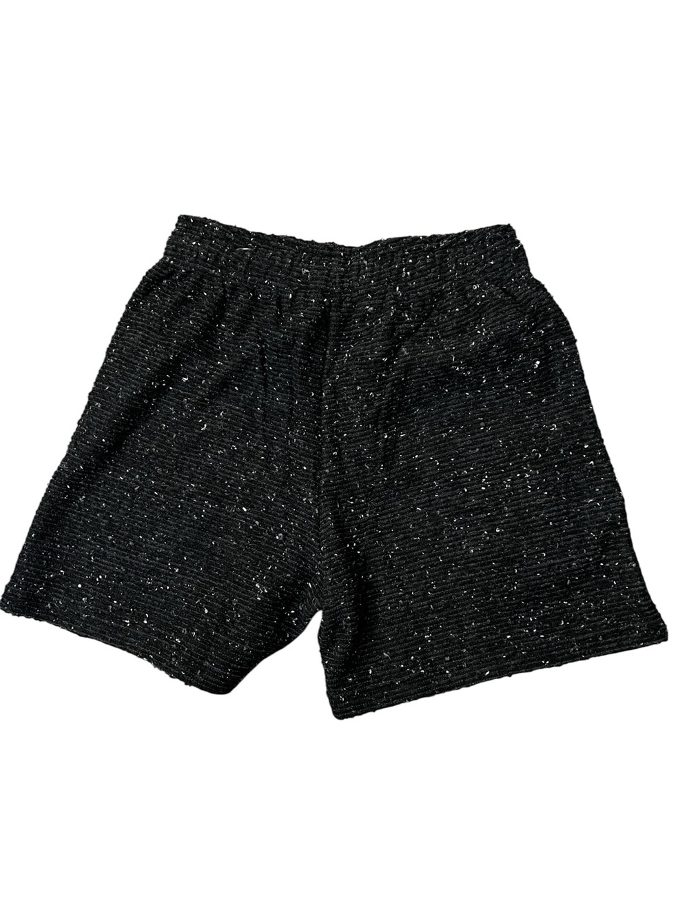 Eric Emanuel Black boucle Shorts with Red Logo EE Patch size medium like new - Picture 4 of 9